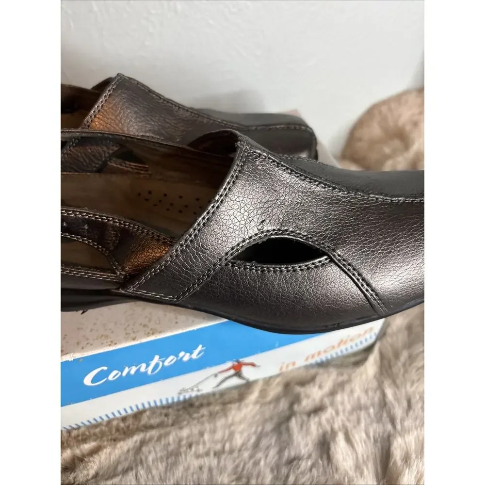 Easy Street Sportster Slingback Mule Pewter‎ 7.5 M